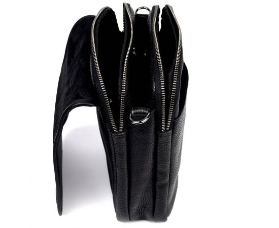 Купить Мужская сумка через плечо на три отделения мессенджер Limary Lim-015FA черный флотар, фото , изображение 2, характеристики, отзывы