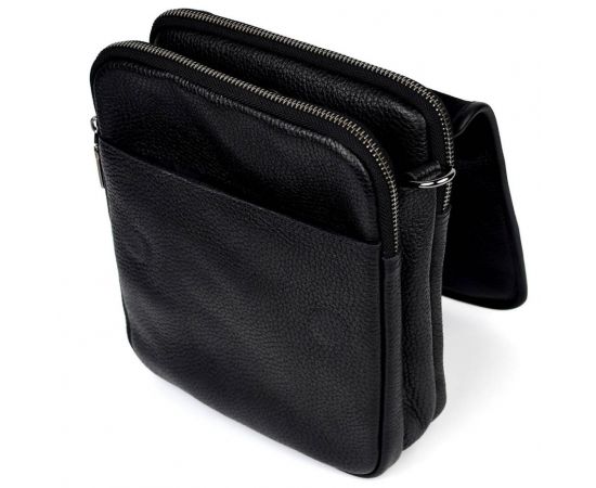 Купить Мужская сумка через плечо на три отделения мессенджер Limary Lim-015FA черный флотар, фото , изображение 8, характеристики, отзывы