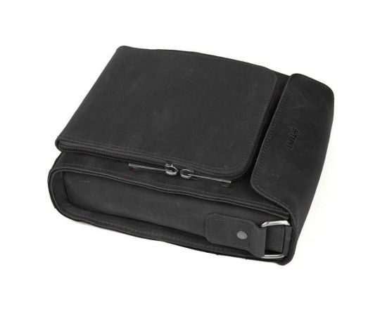 Купить Мужская кожаная сумка через плечо RA-30272-3md TARWA черный крейзи хорс, фото , изображение 7, характеристики, отзывы