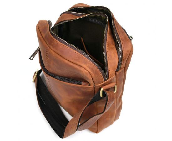 Придбати Кожаная сумка мессенджер из кожи crazy horse TARWA RB-60121-3md, image , зображення 5, характеристики, відгуки