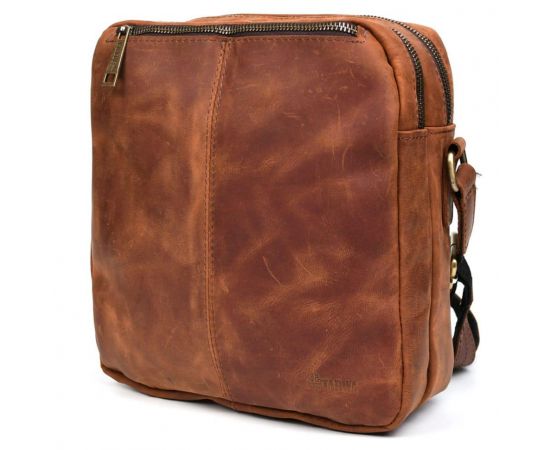 Придбати Кожаная сумка мессенджер из кожи crazy horse TARWA RB-60121-3md, image , зображення 6, характеристики, відгуки