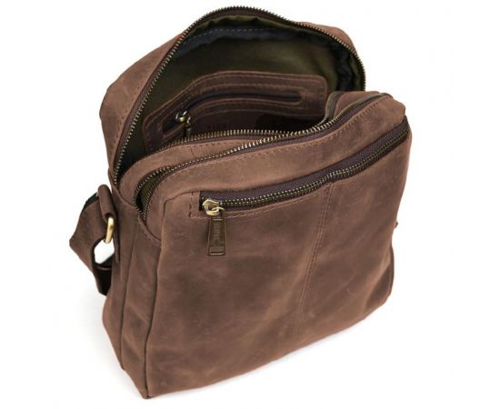 Купить Сумка мессенджер мужская вертикальная через плечо TARWA Коричневый RC-60121-3md, фото , изображение 3, характеристики, отзывы