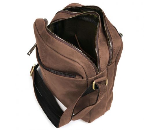 Купить Сумка мессенджер мужская вертикальная через плечо TARWA Коричневый RC-60121-3md, фото , изображение 4, характеристики, отзывы