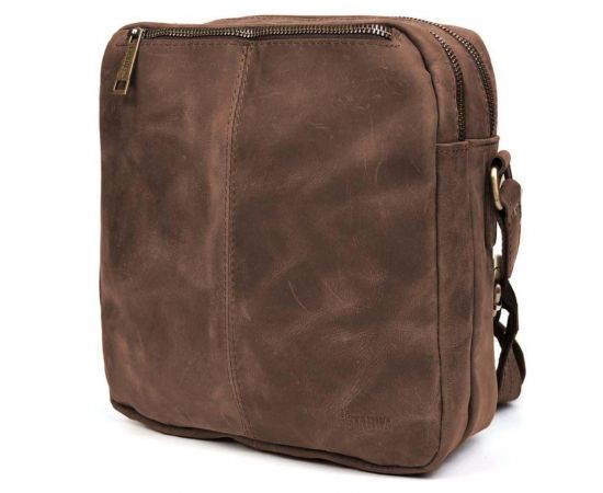 Купить Сумка мессенджер мужская вертикальная через плечо TARWA Коричневый RC-60121-3md, фото , изображение 6, характеристики, отзывы