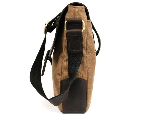 Купить Сумка через плечо канвас парусина и кожа крейзи хорс RCc-6600-3md TARWA, фото , изображение 4, характеристики, отзывы