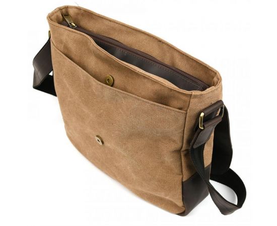 Купить Сумка через плечо канвас парусина и кожа крейзи хорс RCc-6600-3md TARWA, фото , изображение 6, характеристики, отзывы