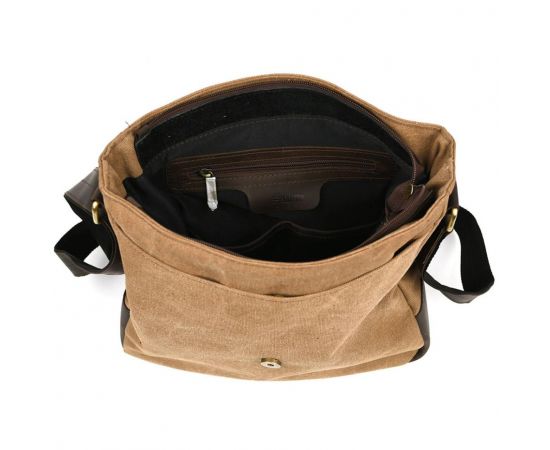 Купить Сумка через плечо канвас парусина и кожа крейзи хорс RCc-6600-3md TARWA, фото , изображение 7, характеристики, отзывы