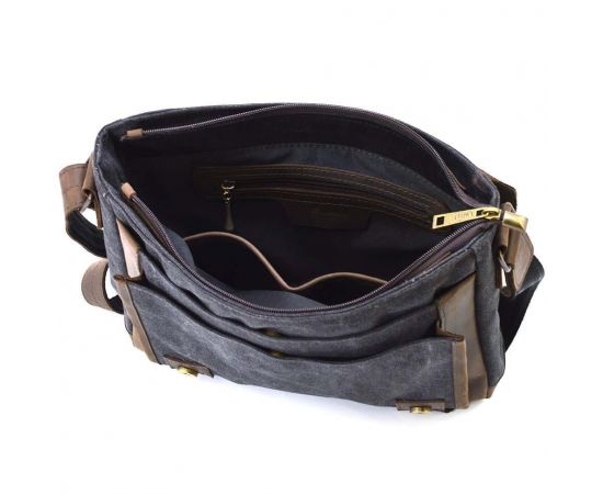 Купить Мужская кожаная сумка через плечо из канваса и кожи TARWA, RCG-6045-3md, фото , изображение 2, характеристики, отзывы