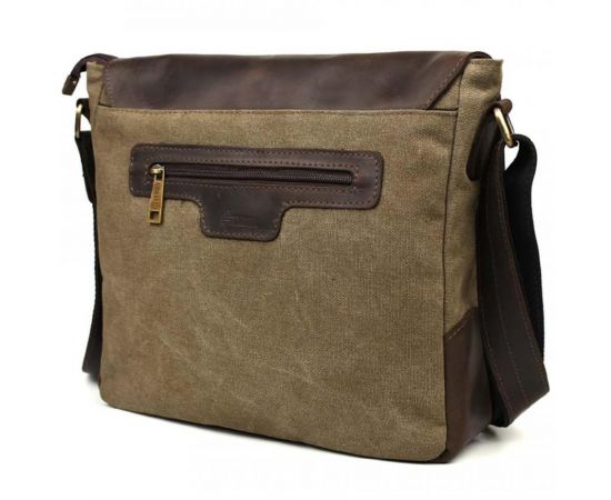 Купить Сумка через плечо размера А4 из парусины и кожи RCh-6601-3md TARWA, фото , изображение 5, характеристики, отзывы