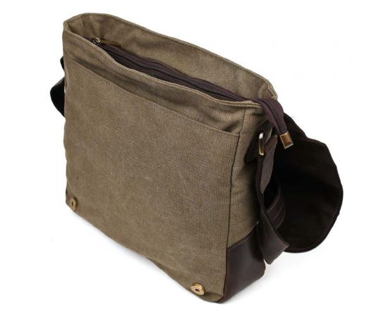 Купить Сумка через плечо размера А4 из парусины и кожи RCh-6601-3md TARWA, фото , изображение 6, характеристики, отзывы