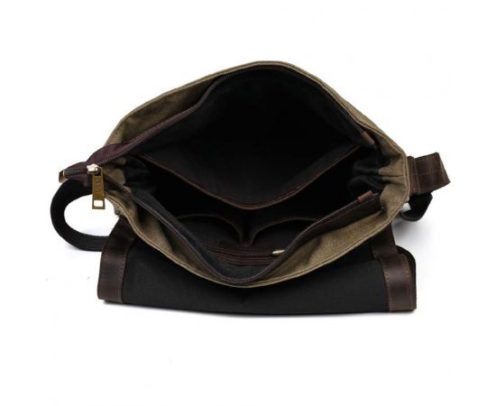 Купить Сумка через плечо размера А4 из парусины и кожи RCh-6601-3md TARWA, фото , изображение 7, характеристики, отзывы