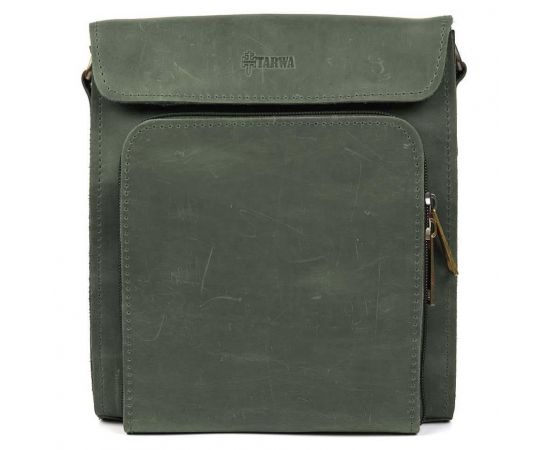 Придбати Мужская кожаная сумка через плечо RE-30272-3md TARWA крейзи хорс зеленый, image , зображення 3, характеристики, відгуки