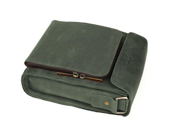 Придбати Мужская кожаная сумка через плечо RE-30272-3md TARWA крейзи хорс зеленый, image , зображення 7, характеристики, відгуки