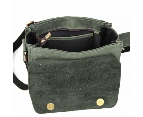 Придбати Мужская кожаная сумка через плечо RE-30272-3md TARWA крейзи хорс зеленый, image , зображення 9, характеристики, відгуки