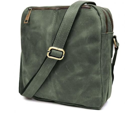 Купить Сумка мессенджер мужская вертикальная через плечо TARWA Зеленый RЕ-60121-3md, фото , изображение 2, характеристики, отзывы
