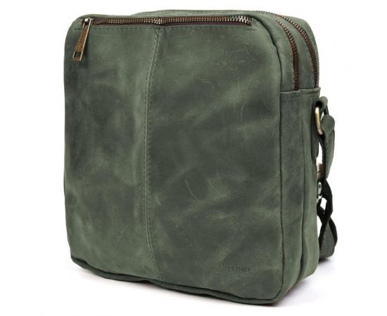 Купить Сумка мессенджер мужская вертикальная через плечо TARWA Зеленый RЕ-60121-3md, фото , изображение 6, характеристики, отзывы