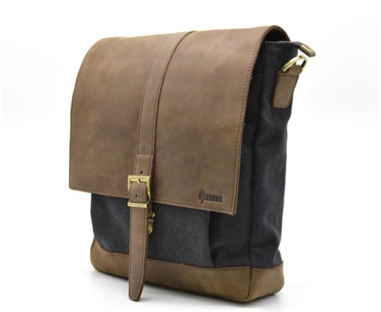 Купить Мужская сумка через плечо парусина+кожа RG-1811-4lx TARWA, фото , изображение 2, характеристики, отзывы