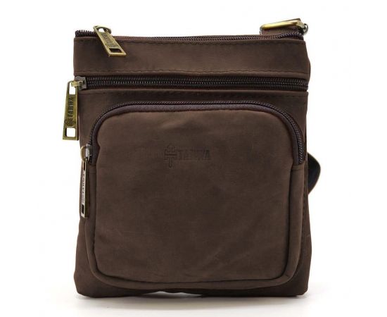 Придбати Cумка мужская через плечо кожаная crazy horse TARWA Коричневый(RС-1342-2-3md), image , зображення 2, характеристики, відгуки