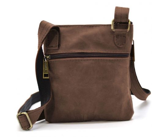 Придбати Cумка мужская через плечо кожаная crazy horse TARWA Коричневый(RС-1342-2-3md), image , зображення 3, характеристики, відгуки