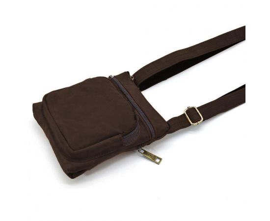 Придбати Cумка мужская через плечо кожаная crazy horse TARWA Коричневый(RС-1342-2-3md), image , зображення 4, характеристики, відгуки