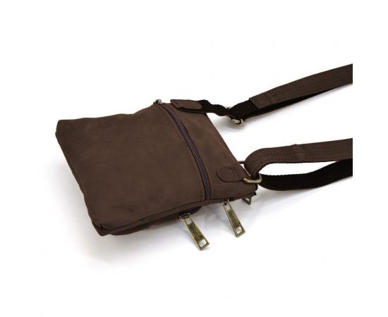 Придбати Cумка мужская через плечо кожаная crazy horse TARWA Коричневый(RС-1342-2-3md), image , зображення 5, характеристики, відгуки