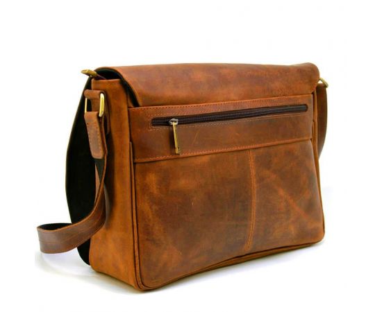 Купить Мужская кожаная сумка через плечо с клапаном TARWA RY-1047-3md терракот, фото , изображение 5, характеристики, отзывы