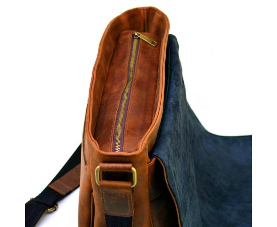 Купить Мужская кожаная сумка через плечо с клапаном TARWA RY-1047-3md терракот, фото , изображение 6, характеристики, отзывы