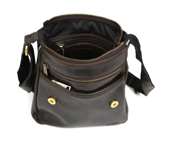 Купить Мужская кожаная сумка A5 через плечо TC-1301-3md TARWA с клапаном, фото , изображение 2, характеристики, отзывы