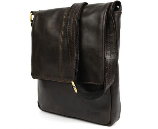 Купить Мужская кожаная сумка A5 через плечо TC-1301-3md TARWA с клапаном, фото , изображение 5, характеристики, отзывы