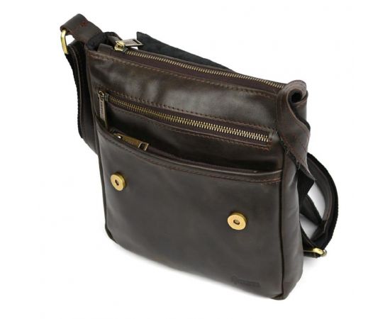 Купить Мужская кожаная сумка A5 через плечо TC-1301-3md TARWA с клапаном, фото , изображение 9, характеристики, отзывы