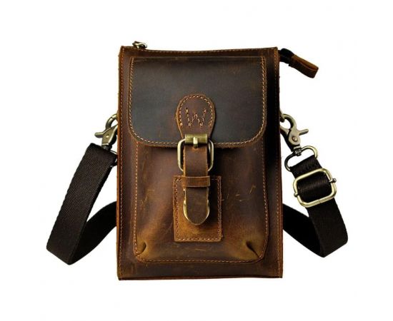 Купить Мужская небольшая сумка из прочной лошадиной кожи, фото , характеристики, отзывы