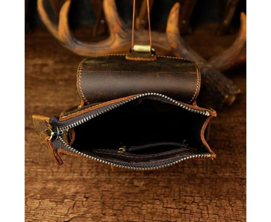 Купить Мужская небольшая сумка из прочной лошадиной кожи, фото , изображение 8, характеристики, отзывы