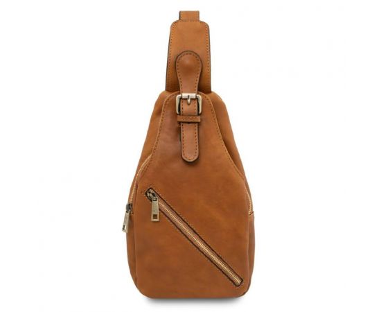 Придбати Кожаная сумка-кроссовер Tuscany TL142423 (Телесный), image , характеристики, відгуки