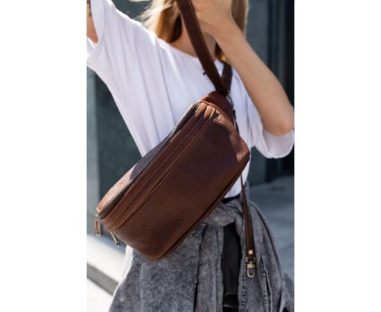 Купить Сумка бананка для фотоаппарата кожаная TARWA GB-1313-4lx терракот, фото , изображение 4, характеристики, отзывы