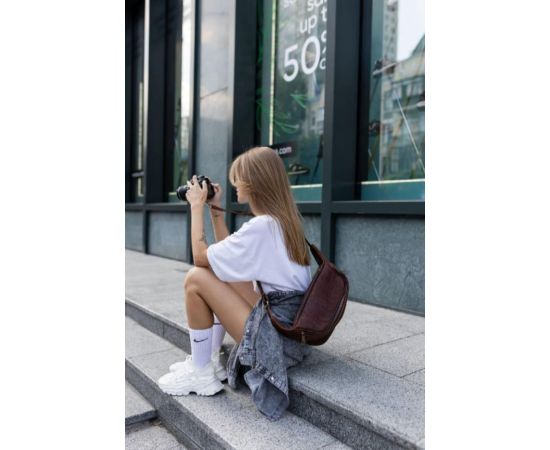 Купить Сумка бананка для фотоаппарата кожаная TARWA GB-1313-4lx терракот, фото , изображение 7, характеристики, отзывы