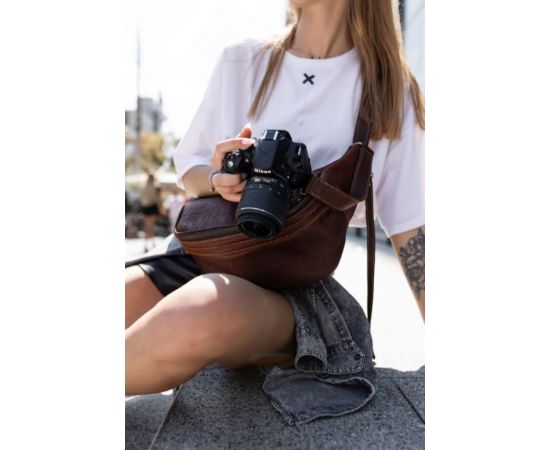 Купить Сумка бананка для фотоаппарата кожаная TARWA GB-1313-4lx терракот, фото , изображение 9, характеристики, отзывы