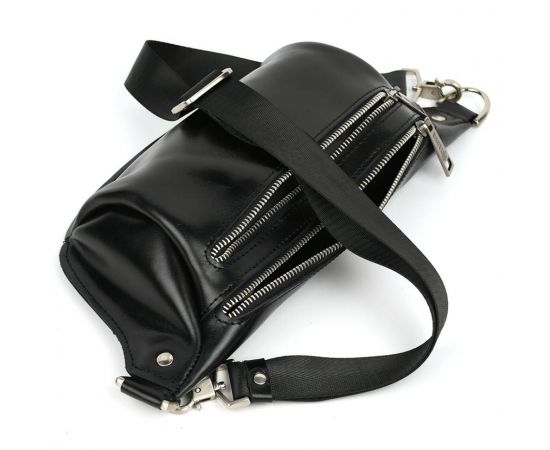 Купить Напоясная сумка бананка в размере М TARWA GAlc-3105-3md 3 отделения черная, фото , изображение 2, характеристики, отзывы