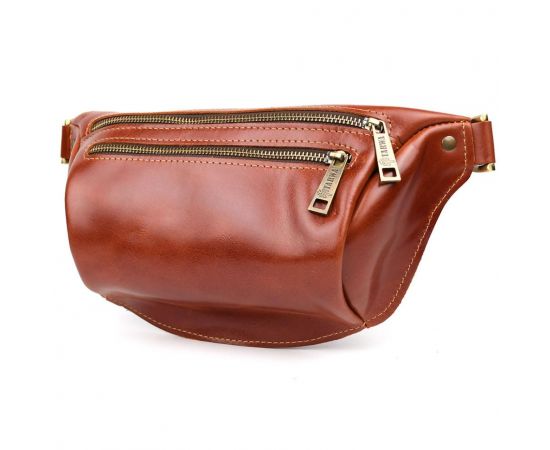 Придбати Напоясная сумка бананка в размере М TARWA GBalc-3105-2lx 2 отделения коньячная, image , характеристики, відгуки