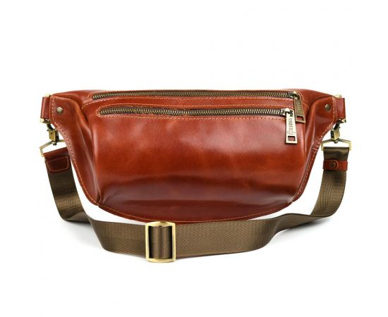 Придбати Напоясная сумка бананка в размере L TARWA GBalc-3106-2lx 2 отделения коньячная, image , зображення 5, характеристики, відгуки