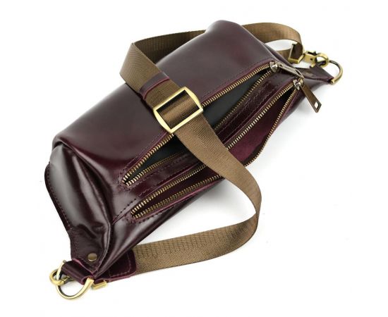 Купить Напоясная сумка бананка в размере L TARWA GM-3106-3lx 3 отделения бордо, фото , изображение 2, характеристики, отзывы