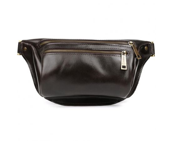 Придбати Напоясная сумка бананка в размере М TARWA GX-3105-2lx 2 отделения шоколад, image , зображення 3, характеристики, відгуки