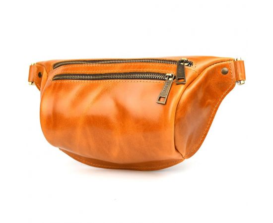 Придбати Напоясная сумка бананка в размере М TARWA GY-3105-3lx 3 отделения рыжая, image , характеристики, відгуки