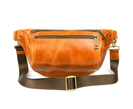 Придбати Напоясная сумка бананка в размере М TARWA GY-3105-3lx 3 отделения рыжая, image , зображення 4, характеристики, відгуки