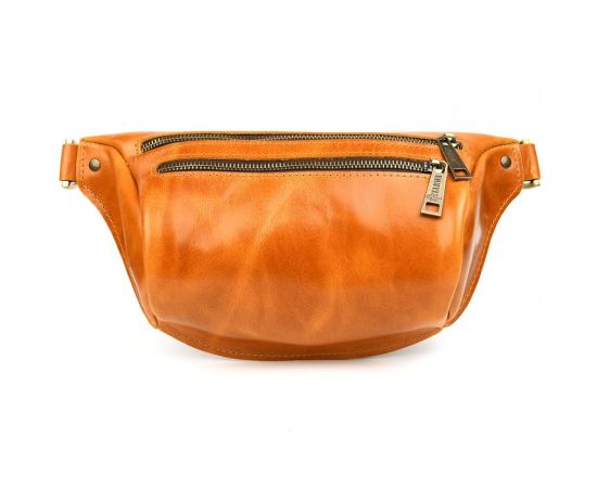 Придбати Напоясная сумка бананка в размере М TARWA GY-3105-3lx 3 отделения рыжая, image , зображення 5, характеристики, відгуки