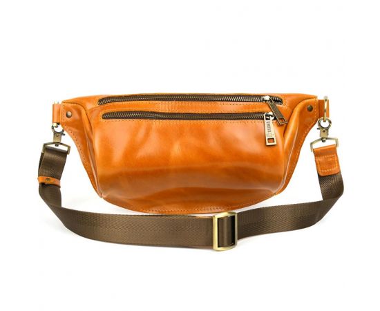 Придбати Напоясная сумка бананка в размере L TARWA GY-3106-3lx 3 отделения рыжая, image , зображення 5, характеристики, відгуки