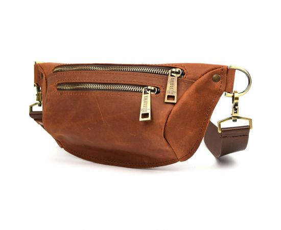 Купить Напоясная сумка бананка в размере S TARWA RB-3104-2lx коньячная, фото , характеристики, отзывы