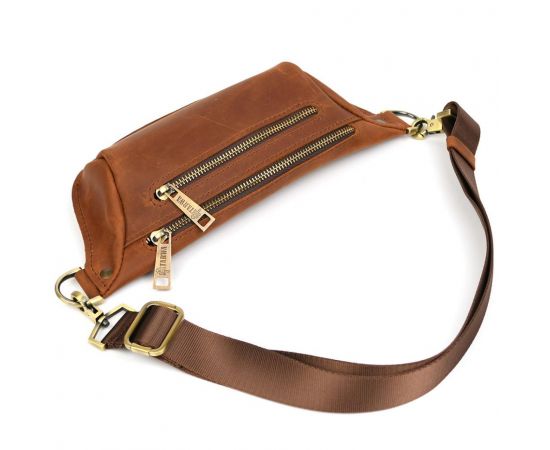 Купить Напоясная сумка бананка в размере S TARWA RB-3104-2lx коньячная, фото , изображение 4, характеристики, отзывы