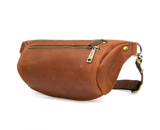 Придбати Напоясная сумка бананка в размере L TARWA RB-3106-3lx коньячная 3 отделения, image , характеристики, відгуки