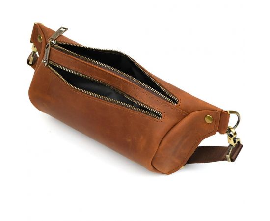 Придбати Напоясная сумка бананка в размере L TARWA RB-3106-3lx коньячная 3 отделения, image , зображення 3, характеристики, відгуки
