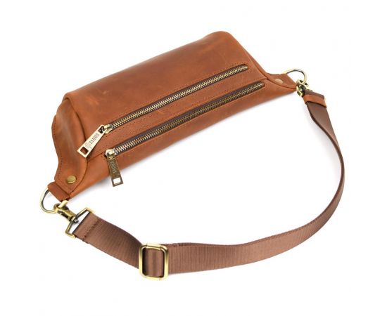Придбати Напоясная сумка бананка в размере L TARWA RB-3106-3lx коньячная 3 отделения, image , зображення 5, характеристики, відгуки